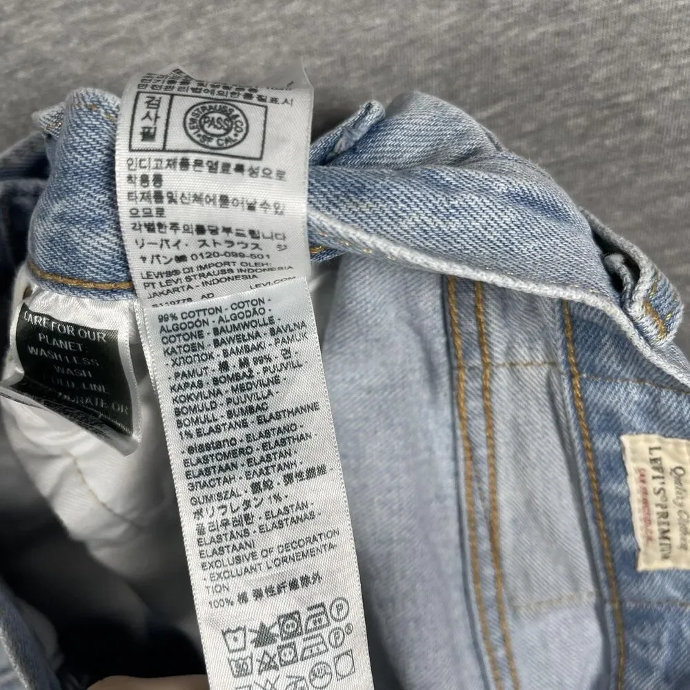 Levi's 501 Jeans Mens 28x30 (27x28) Blue Light Wash Straight Classic